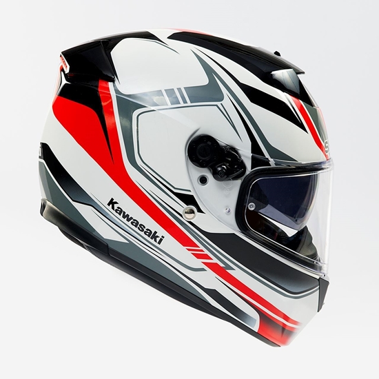 Picture of SHARK-HELMET(KAWASAKI)WHT/RED/BLK