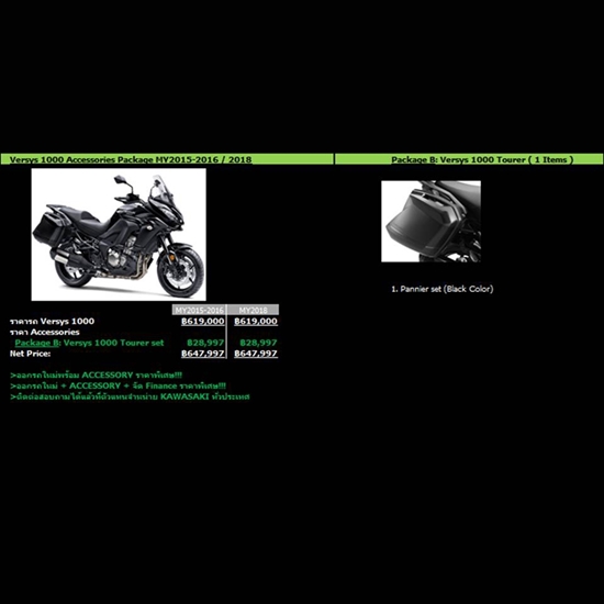 Picture of VERSYS 1000 PACKAGE B TOURER (BLACK)