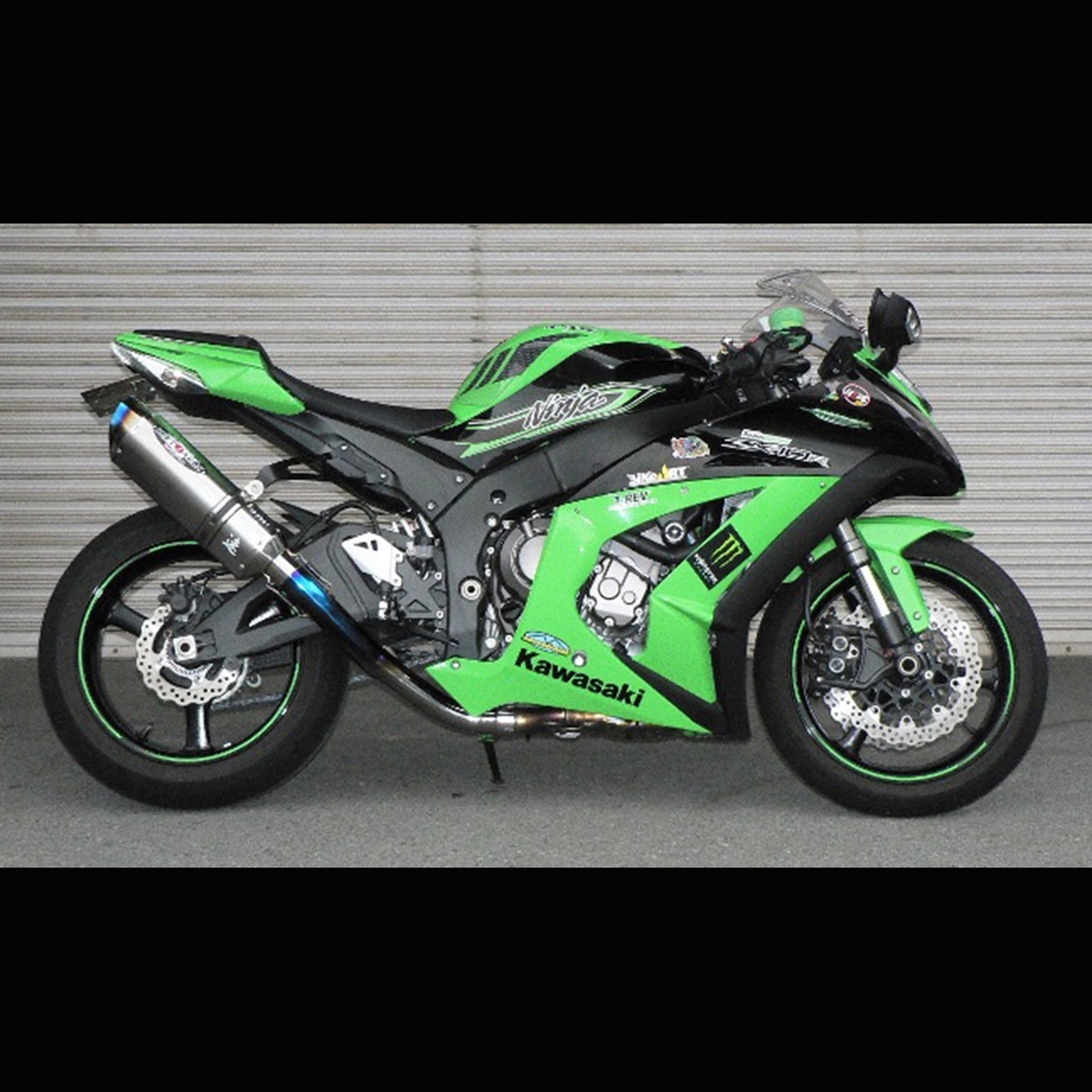 Kawasaki ANS: N-R EVO,TYPE II SLIP ON(TI/BL) ZX-10R 16-17