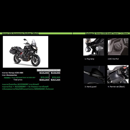 Picture of VERSYS 650 PACKAGE B GRAND TOURER (BLACK)